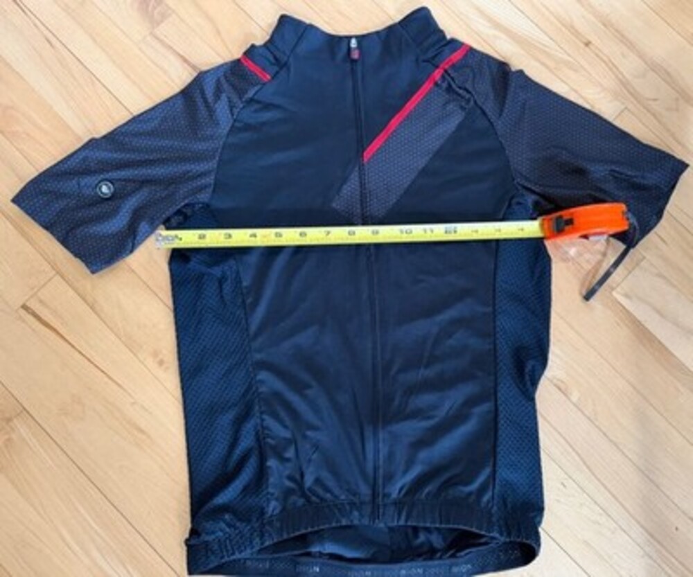 Rion Men's Cycling Jersey Size S/M Short Sleeve Full Zip with Back Pockets